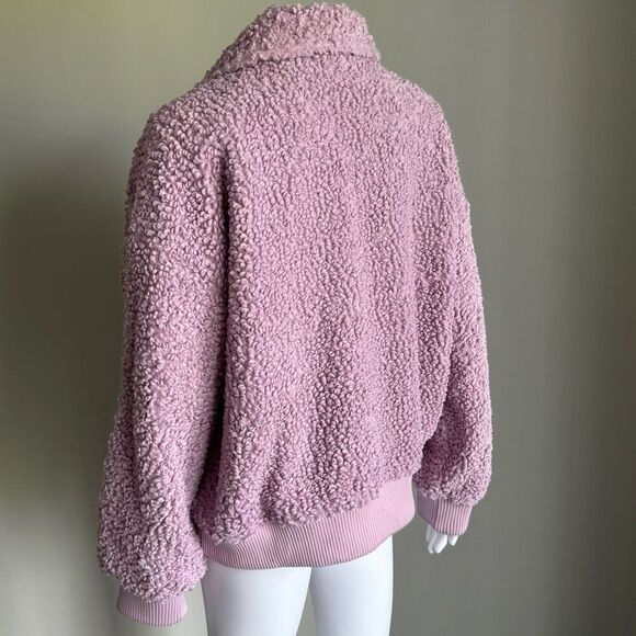Universal Thread Purple Sherpa Bomber Jacket Size M - Picture 3 of 5
